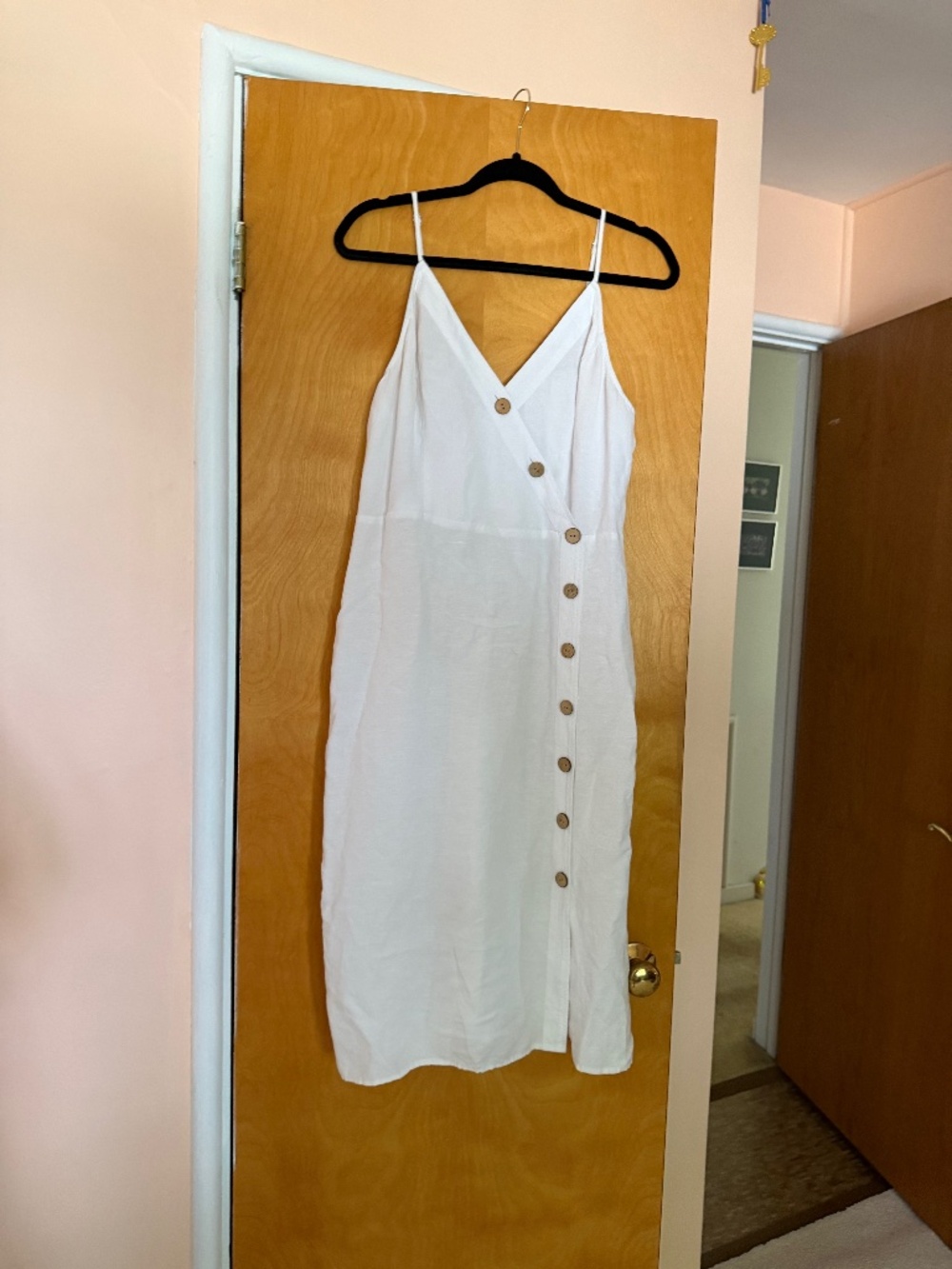 Express White Maxi Dress, Size L
